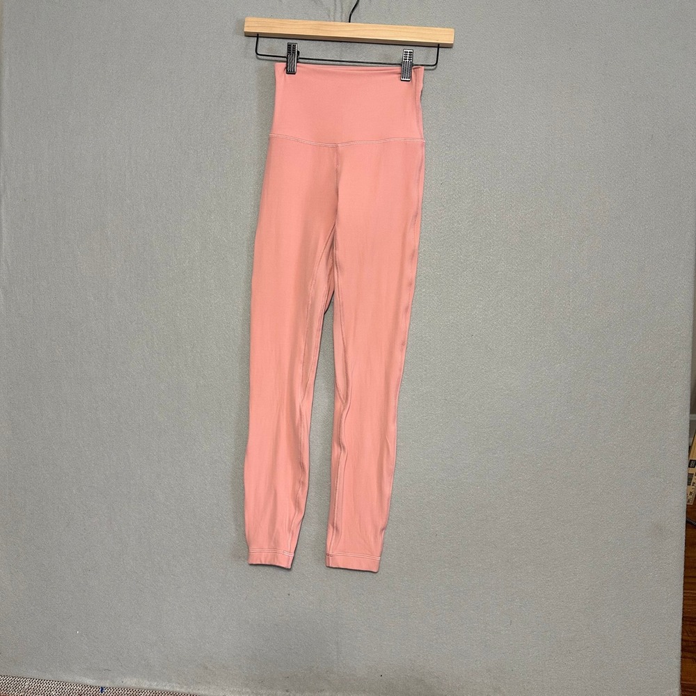 Lululemon Align High-Rise Pant 25 Pink Nulu Yoga Leggings Size 2